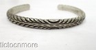 VINTAG NORMAN LOMAHEFTEWA HOPI INDIAN CUFF FEATHER STACKER CUFF STERLING — photo 1
