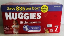 Huggies Little Movers Disney Baby Diapers, Size 7-14 Count, Unisex