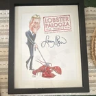 Larry Bird Autographed Original Lobster Palooza Basketball Framed Photo