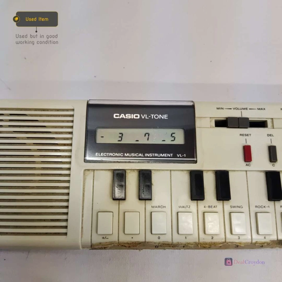 CASIO VL-TONE VL-1 ELEKTRONISCHES MUSIKINSTRUMENT KEYBOARD SYNTHESIZER VINTAGE - Bild 4 von 4