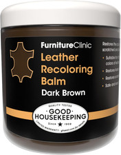 The Original Leather Recoloring Balm by - Dark Brown Leather Dye for Furniture,