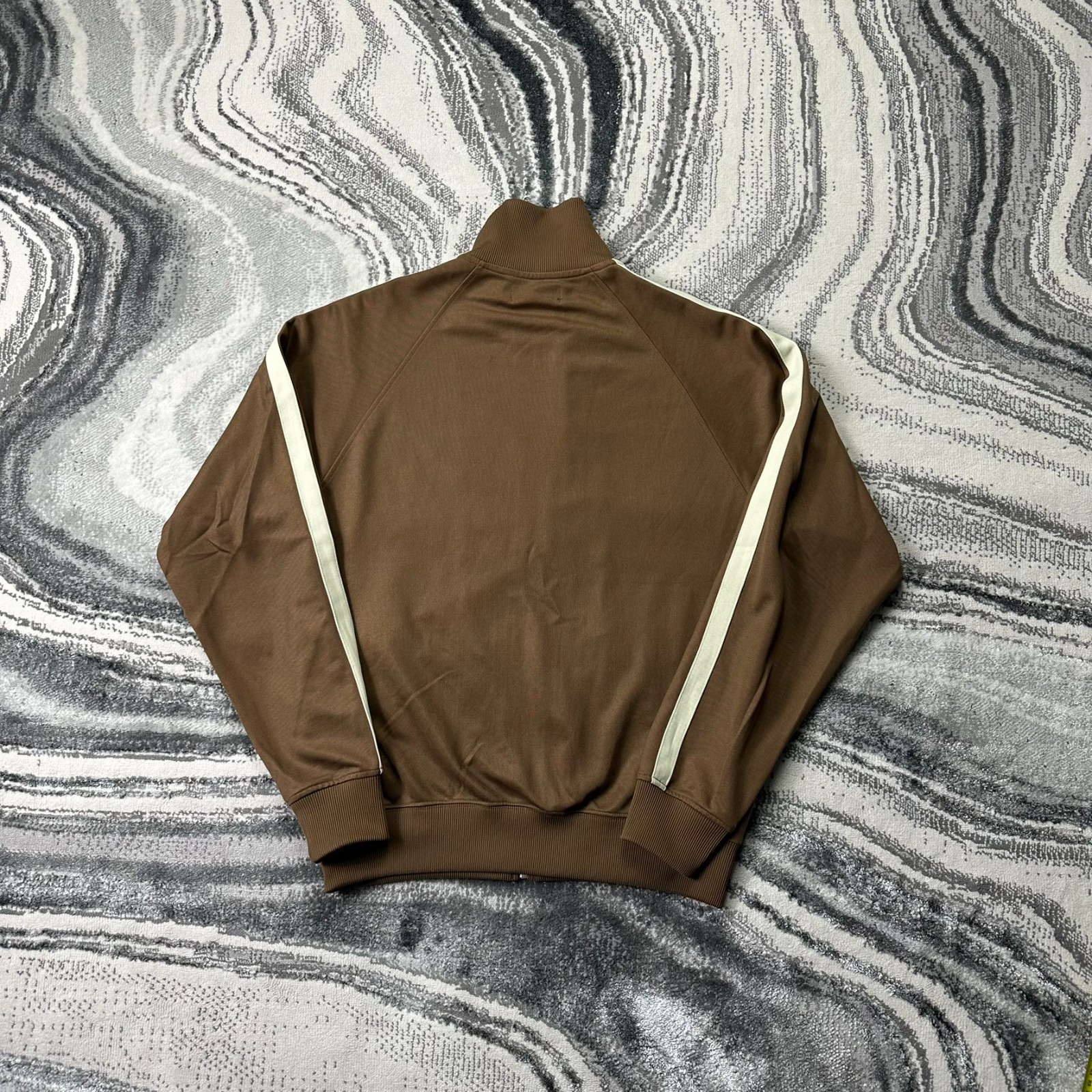 Vintage Fred Perry Full Zip Size Small Brown Funnel Neck Tracksuit Track Jacket image 8