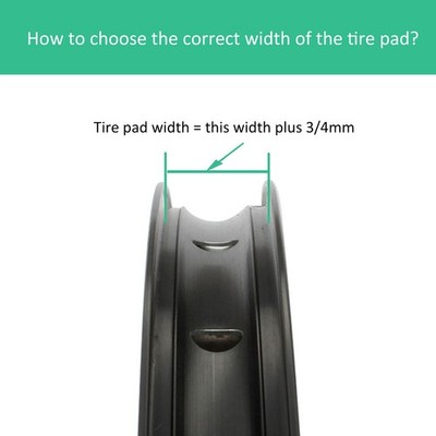 Bicycle Outer Tire Tube Pad Vacuum Ring Liner Sealing Adhensive Tape Tire Pr SET