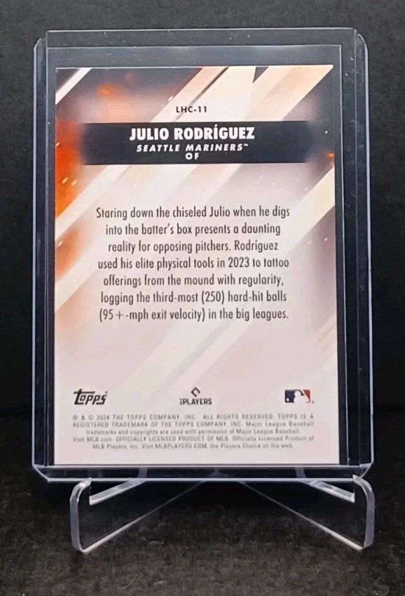 2024 Topps Update Series #LHC-11 Julio Rodriguez Let Him Cook Insert Lot - Image 3 of 4