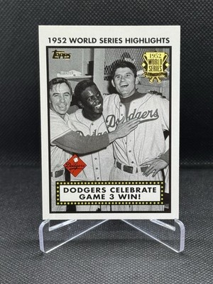 2002 Topps 1952 World Series Highlights Pee Wee Reese Jackie Robinson Dodgers