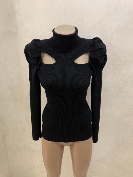 Women River Island Turtleneck Black 34 / XS / 42