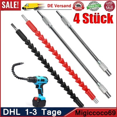 Flexible Bitverlängerung 300mm biegsame Welle 1/4'' mit Magnet lang Bit Bithalter