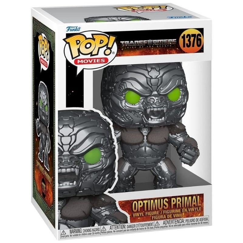 Funko Unisex Argento Statuetta Da Collezione Transformers: Rise Of The Beasts Pop! Movies Vinyl Optimus Primal - Immagine 2