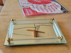 Vintage Vanity Mirror, Mid Century Table Mirror, Mirror Tray, 50s 11 x 8 — photo 2