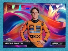 Oscar Piastri 2025-26 Topps Chrome F1 SSP Refractor Helix 75th Anniv #HLX-6