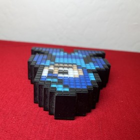PDP Pixel Pals Mega Man 002, Light Up Figure Statue, 8-Bit NES Nintendo, Capcom