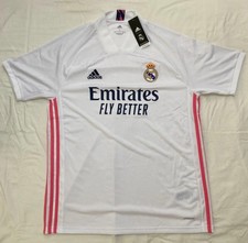Image of Official Adidas Real Madrid 2020 - 2021 Home Shirt Men's Large With Tags