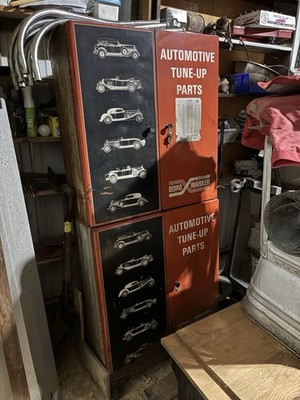 Vintage Shop Cabinet Automotive Man Cave Decor BORG WARNER CO. Advertising