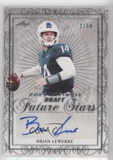 2020 Leaf Ultimate Draft Future Stars 2/50 Brian Lewerke #FS-BL1 Auto 0bz