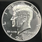 1969-S Kennedy Half Dollar Direct From Proof Set- 40% Silver!