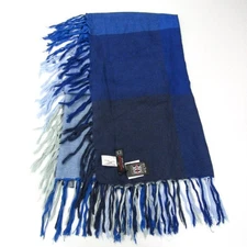 MICHEL KLEIN HOMME Muffler Stole Men's Blue MICHEL KLEIN