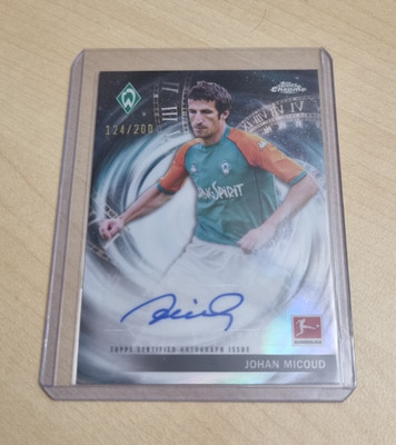 TOPPS Chrome Bundesliga 23/24 - Time Travelers Auto Johan Micoud 124 / 200