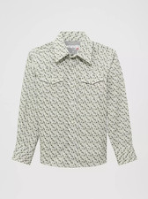 Boy's Wrangler 20X Advanced Comfort Western Snap Print Shirt - 112374377