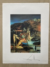 Salvador Dalì - Litografia cm 50x65 - Firma a stampa - Numerazione Romana/MM