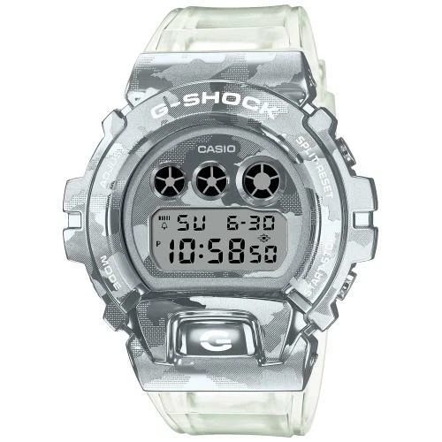 Casio G-Shock GM-6900SCM-1ER Digital Digi Men's Watch Transparent Camouflage New - Picture 1 of 1