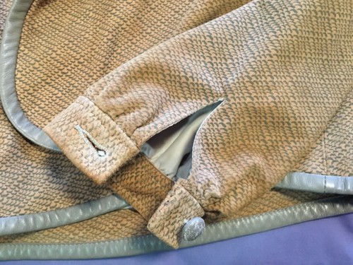 SAKS FIFTH AVENUE JACKET COAT SUEDE LIGHT BROWN SIZE 6 VTG - Picture 10 of 10
