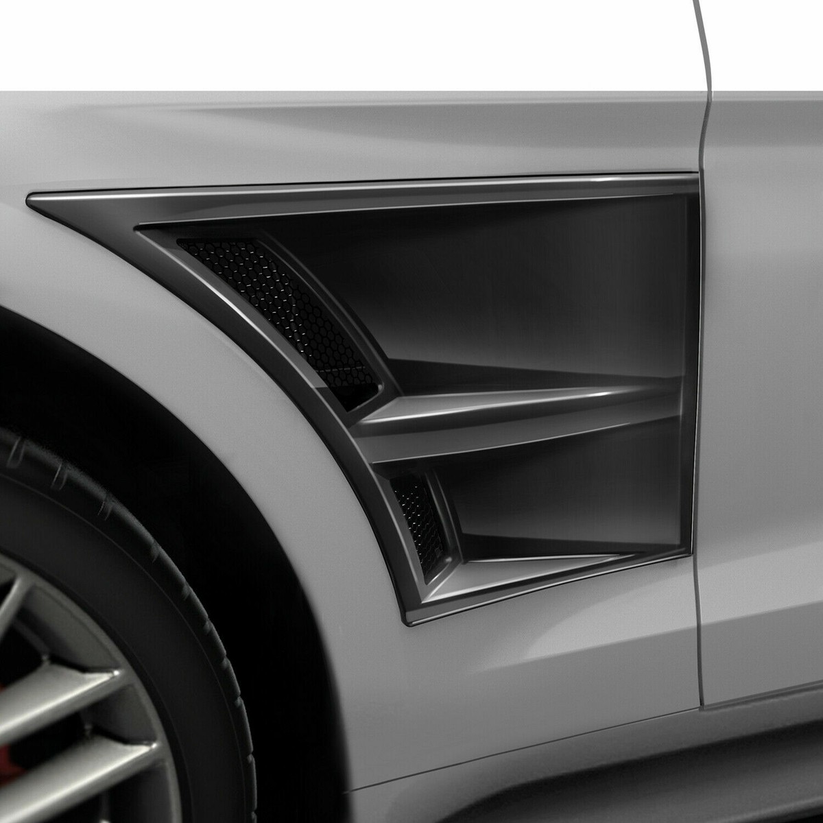 Fits 15-23 Mustang Air Design Functional Front Fender Vents Satin
