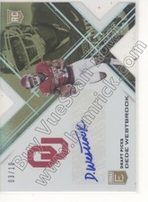 dede westbrook rookie draft auto autograph oklahoma sooners ou elite college /10