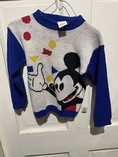 Vintage 1980's Mickey Mouse Kid's Sweater size large -kids 7