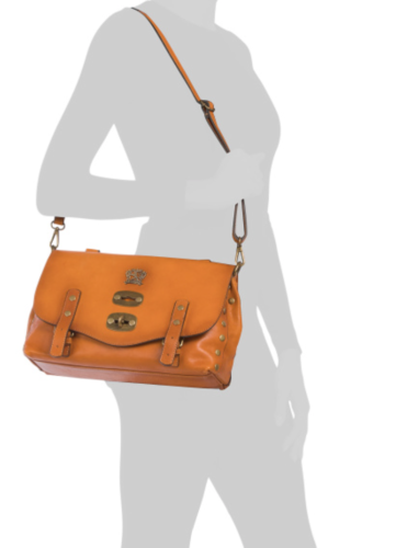 NUEVO CON ETIQUETAS CARTERA PRATESI FIRENZE HECHA EN ITALIA CUERO HEBILLA SUPERIOR MANGO BANDOLERA - Imagen 12 de 12