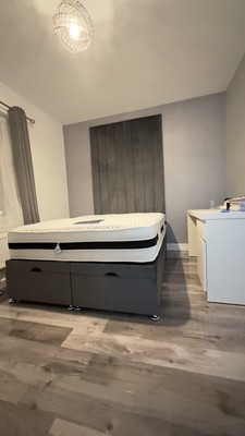 Kopfteil Bett Paneel Samt Polster Wandmontage Paneele Luxus