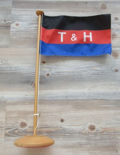 Aus Nachlass Tischflagge Wimpel Flagge Reederei International / T & H - Bild 1 von 2