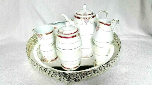 36cm Large Silver Plated Indian Round Serving Tray Platter Paandan Paan Leaf Tea - Picture 6 of 9