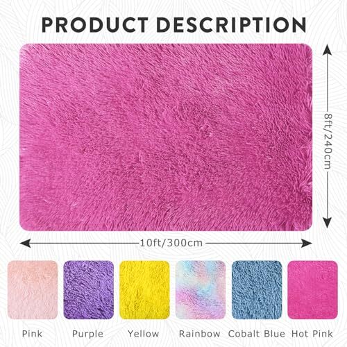 Hot Pink Rug 8x10, Large Area Rugs for Living Room 8x10 Feet 4hot Pink eBay