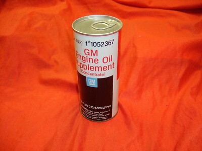 Vintage New GM SUPER ENGINE OIL SUPPLEMENT 1052367 16OZ EOS OEM Full METAL CAN