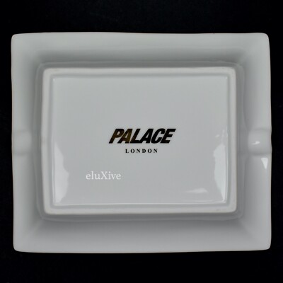 NWT Palace SEALED Blunt Logo Ceramic Ashtray White Red Gold DS