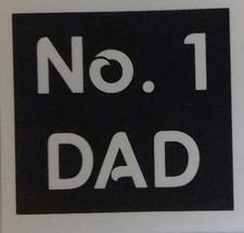 No.1 Dad stencils for etching glass  Fathers Day present daddy grandpa grandma
