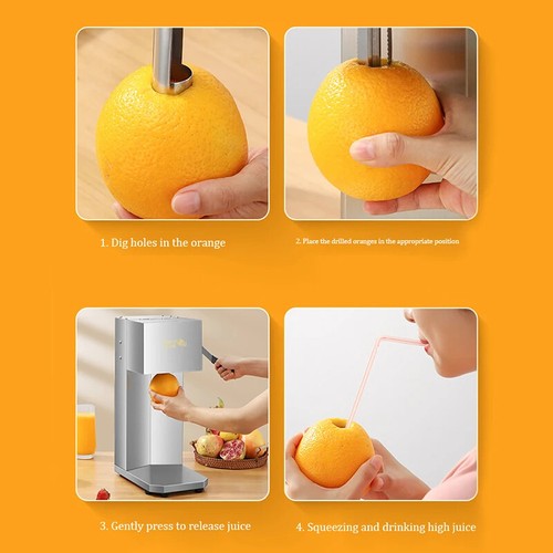 Commercial Stainless Steel Electronic Electric Fresh Fruit Orange Juicer Making - Picture 5 of 5