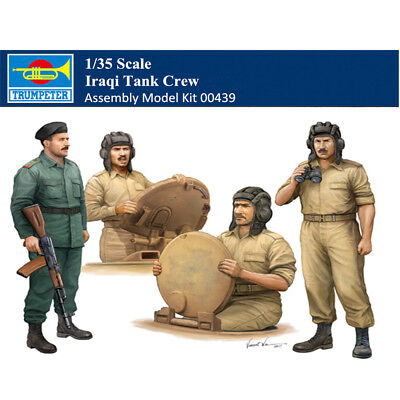 Trumpeter 00439 1/35 Iraqi Tank Crew Soldiers Figures Plastic Assembly  Model Kit | eBay