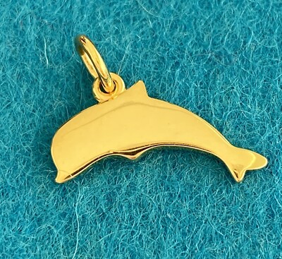 Dodo Pomellato Anhänger Delfin groß 18kt 750 Gelbgold selten nicht auffindbar orig
