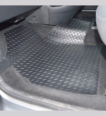 Rubberen matten vooraan rubberen vloermatten set voor Citroen Berlingo III/Peugeot Partner III/Rifter/Opel Combo E/Toyota ProAce City (vanaf 2018) - 2-delig - perfecte pasvorm