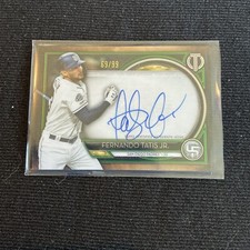 2020 Topps Tribute - Tribute Autographs Fernando Tatís Jr. #TA-FET Green 69/99