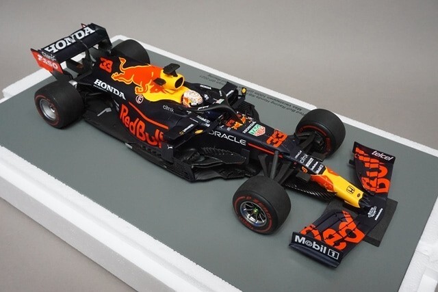 1:43 SPARK 18S593 Red Bull Racing Honda RB16 Spanish GP 2nd 2021