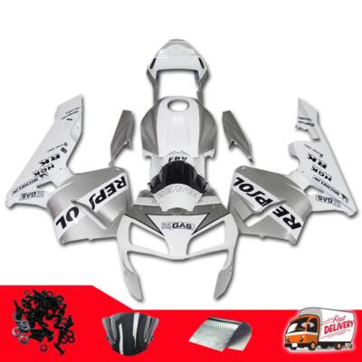NTB Injection Silver White Fairing Fit Kit for Honda 2003-2004 CBR600RR q060