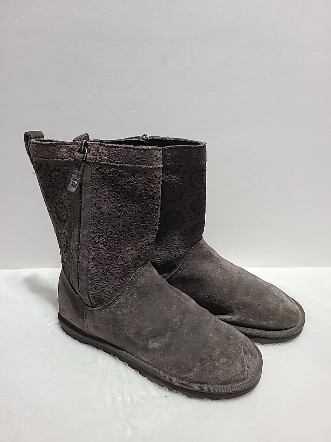 UGG BOOTS 1003525 Lo Pro plantare in shearling traforato grigio taglia 6 EU 37