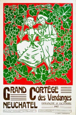 Affiche Vintage 'Fêtes Vaucresson 1898' - Reproduction HQ 80x120 Cm, Décoration Murale Rétro