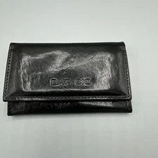 BATYCKI Black Leather Key Case KRKA / Four (4) Keys/ Holds Cards & Bills/Change