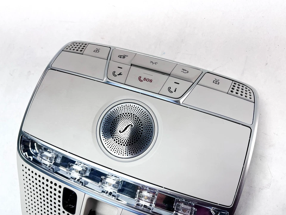 14-17 MERCEDES S MAYBACH S550 W222 CONSOLE DE LÂMPADA DE LUZ INTERIOR SUPERIOR FRONTAL FABRICANTE DE EQUIPAMENTO ORIGINAL - Imagem 2 de 4