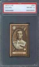 1912 C46 Imperial Tobacco #34 William Collins PSA 8 Newark Indians