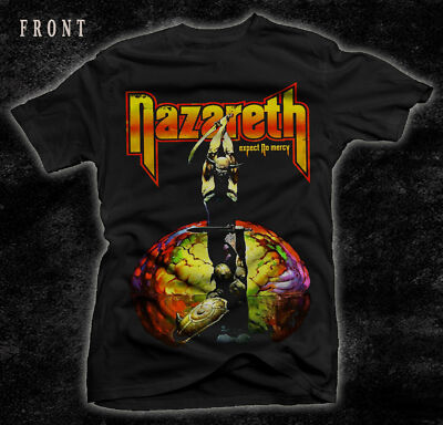 NAZARETH Expect No Mercy Scorpions Reprinted Black Unisex T-Shirt -234XL cg480