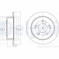 2X Delphi BG4220 Bremsscheibe FüR Ssangyong